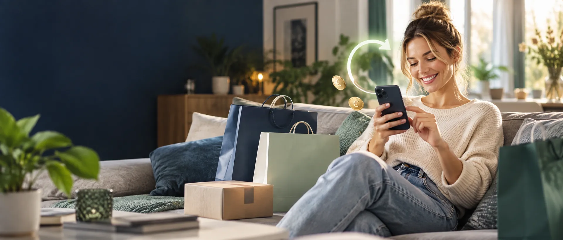 Cashback-Profi: Beim Shopping Geld zurückbekommen Cashback beim Shopping mit Apps entdecken